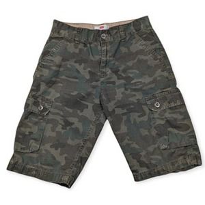 Boys Levi's Camo Ripstop Cargo Shorts Size 14 Reg 27x11